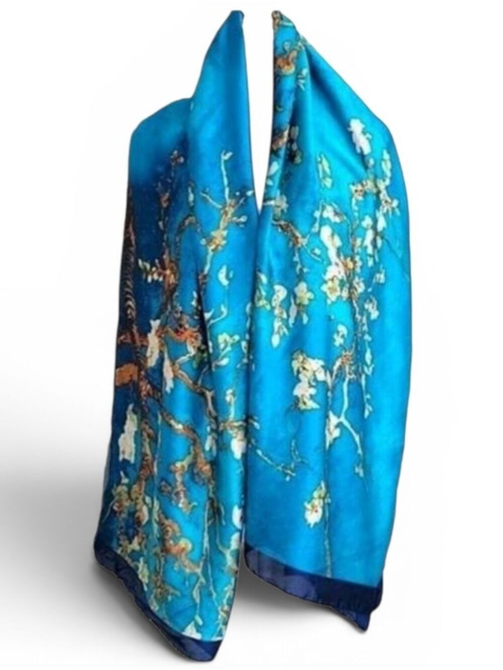 Turquoise Navy Blue Long Wrap